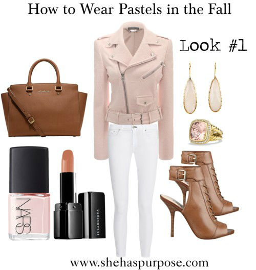 how to wear pastels in the fall
